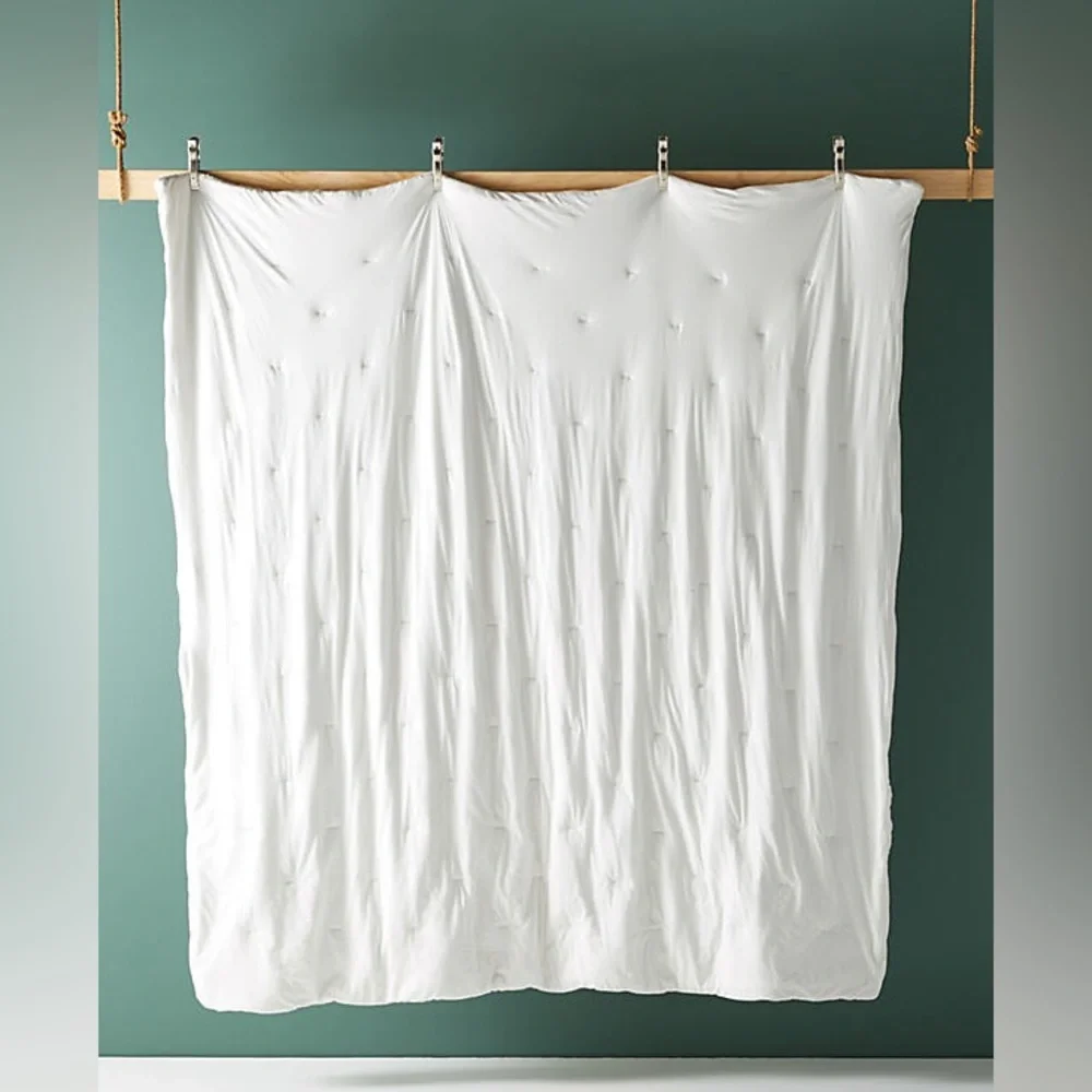 Anthropologie Textured Piazza Quilt King NWT